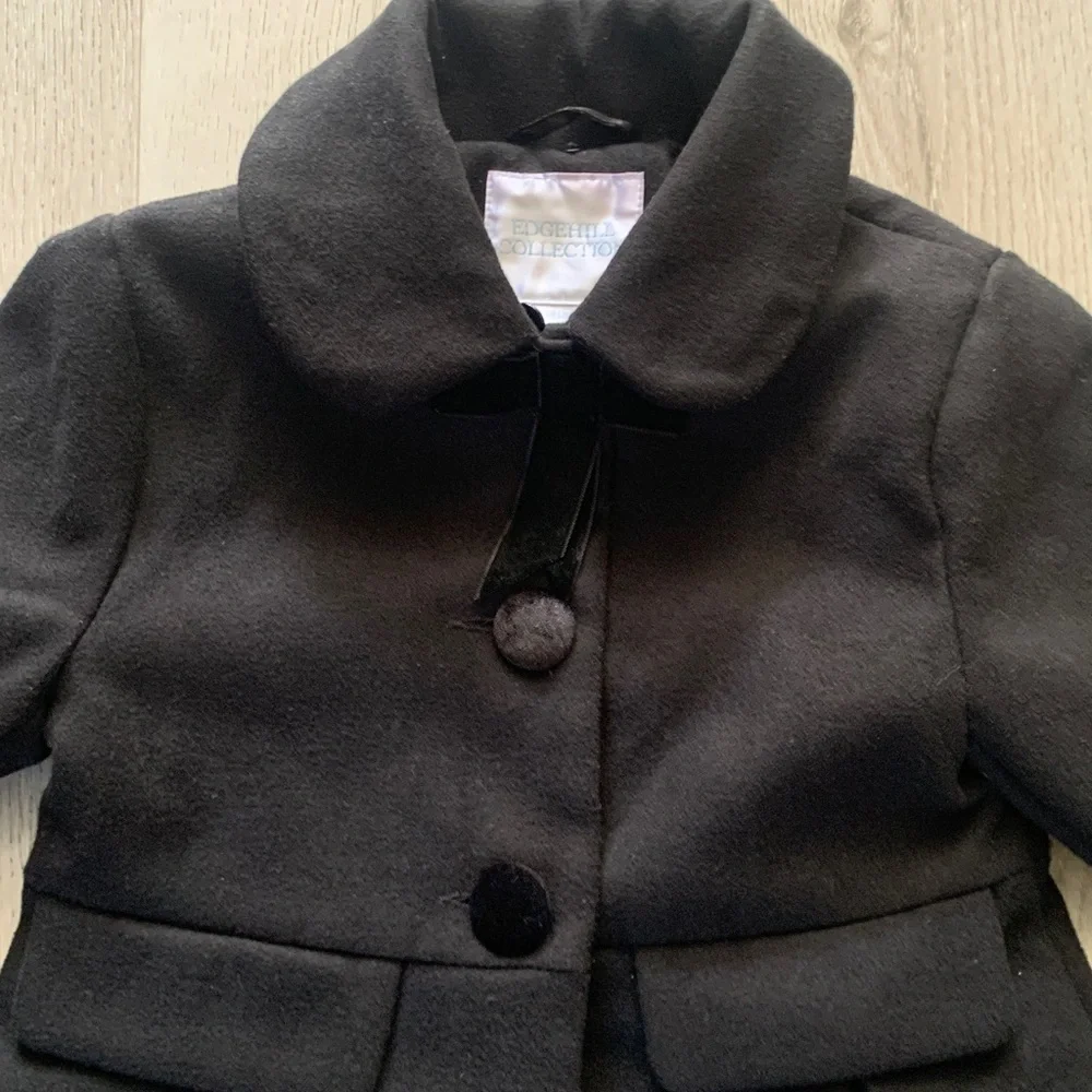 EdgeHill Collection Black Toddler‎ Girls Coat